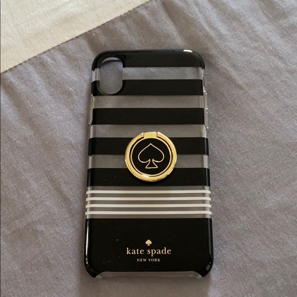 Kate spade iPhone XS case with finger ring